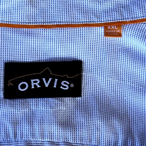 ORVIS Clearwater Hybrid Dress Fishing Long Sleeve Button Down Shirt XXL UPF 30+ - Picture 10 of 12